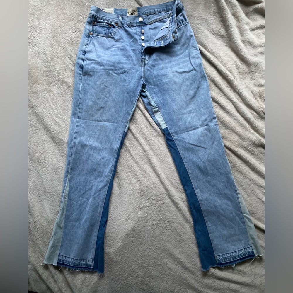 Gallery Dept. Vintage Stitched Flare & Fitted Denim Jeans size 34